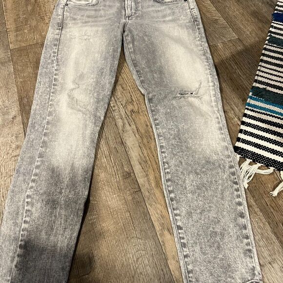 Agolde Colette Crop grey wash 28 - Picture 5 of 10